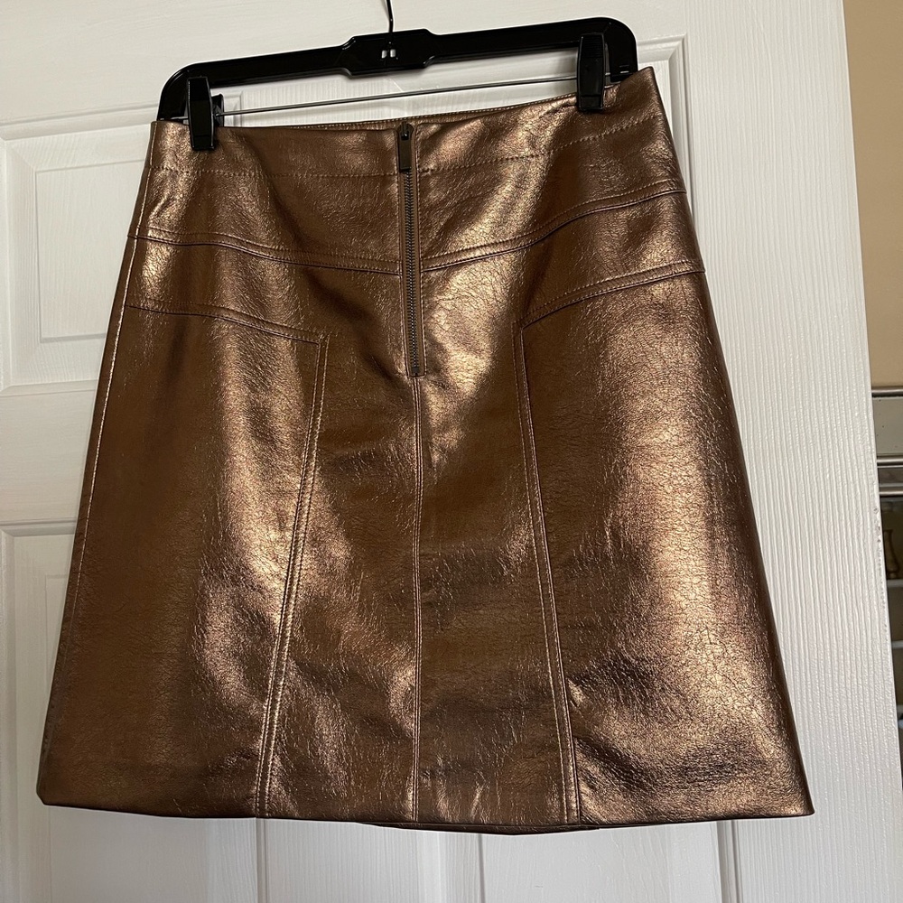 Karen Millen bronze mini skirt size 6